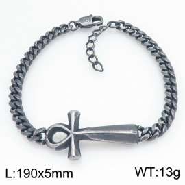 SS Oxidized Bracelet