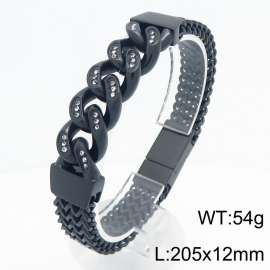 Stainless Steel Jewelry with Rhinestone Bracelet