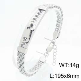 Stainless steel jewelry personalized design bracelet