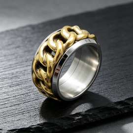 Stainless Steel Gold-plating Ring
