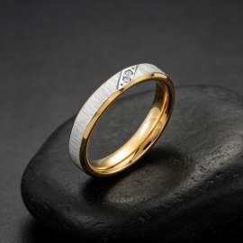 Stainless Steel Stone&Crystal Ring