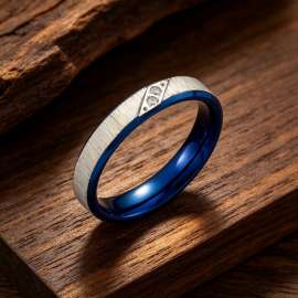 Stainless Steel Stone&Crystal Ring